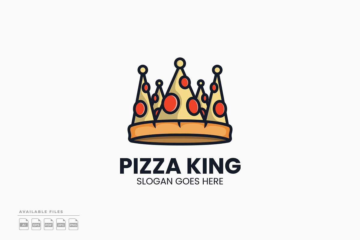Pizza King Logo, a Branding & Logo Template by Zeer Graphic