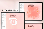 Sweet Peach iPad and iPhone Theme, a Wallpaper Graphic by BeeRubby (Thumbnail 5 of 8)
