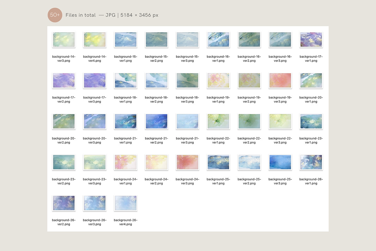 Soft Glitter Watercolor Backgrounds, a Background Graphic by eclosque (Photo 28 of 28)