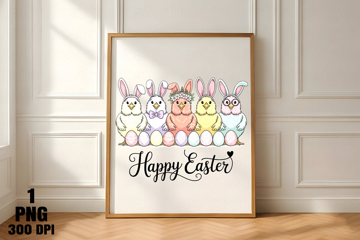 Easter Bunny Farm Chicken PNG, an Illustration by Daily.Designs (Photo 4 of 4)