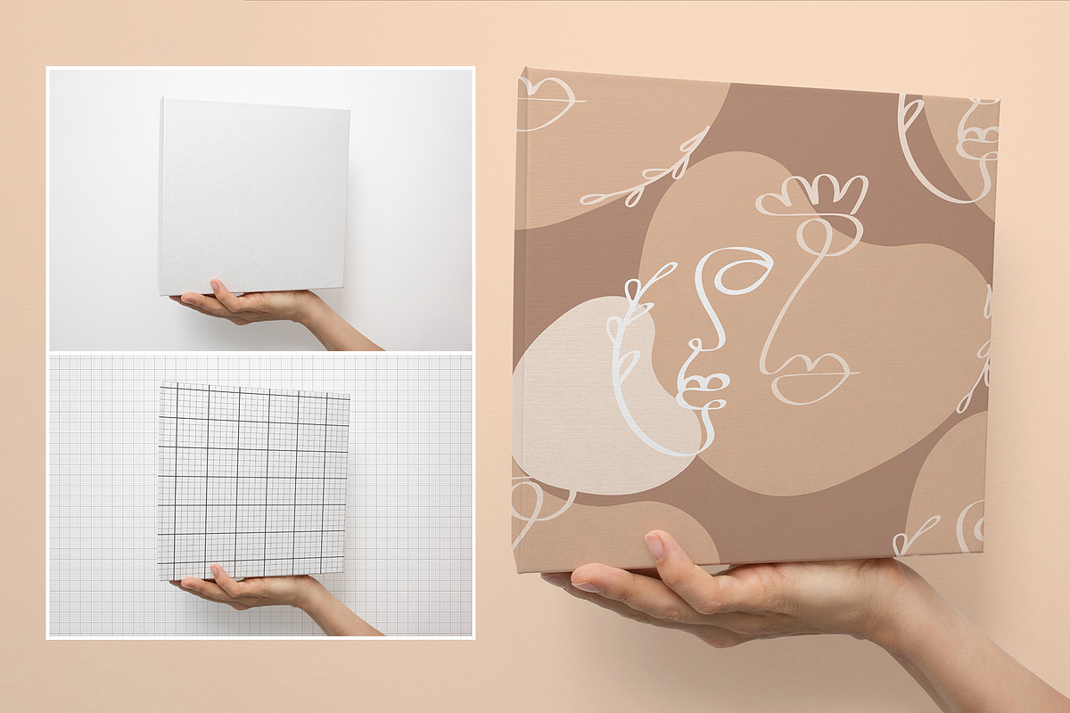 Gift Box Mockup | Wrapping | Layered, a Product Mockup by bazarova (Photo 6 of 12)