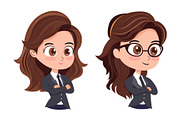 Businesswoman Character Vector Pack, a Work Illustration by NexaLine (Thumbnail 3 of 3)