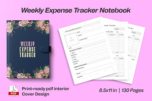 Weekly Expense Tracker Notebook