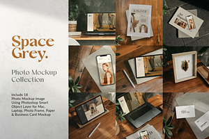 Space Grey - Photo & Mockup Bundle, a Household Mockup by Dirtytemp Studio