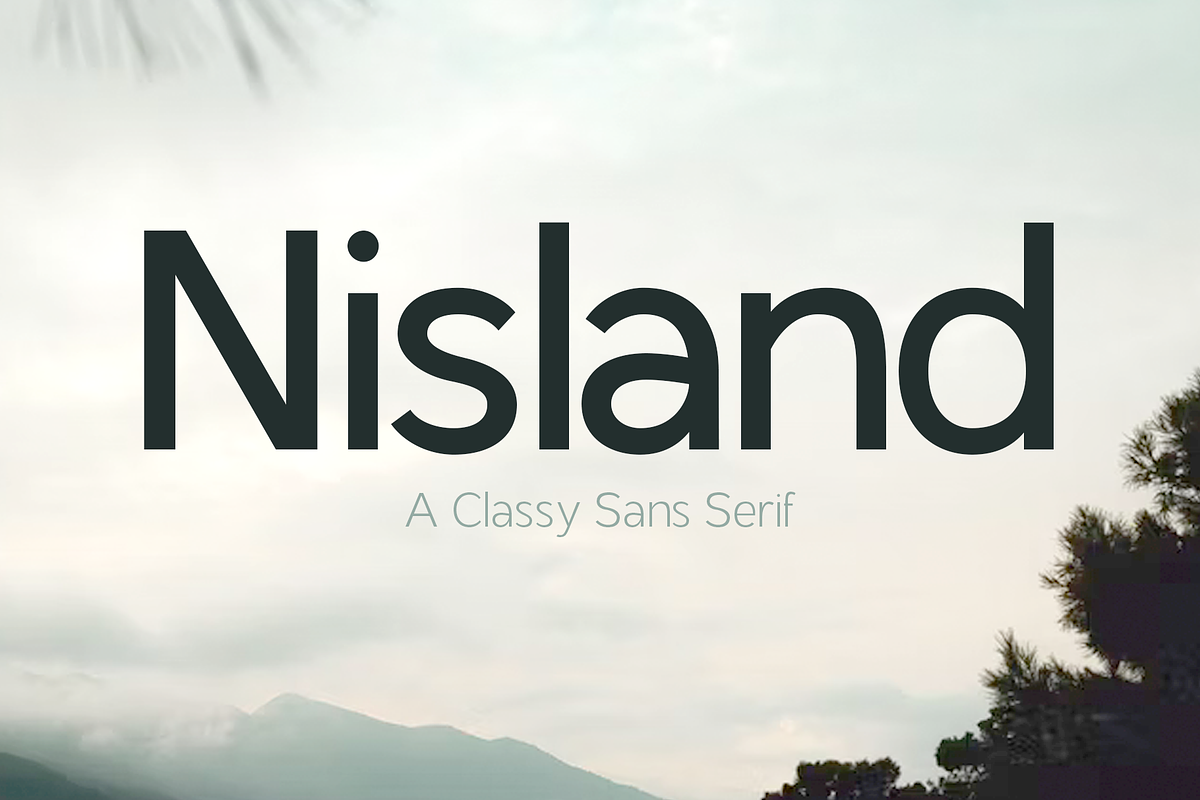 Nisland | A Classy Sans Serif Font, a Sans Serif Font by Emalee Roth (Photo 1 of 6)