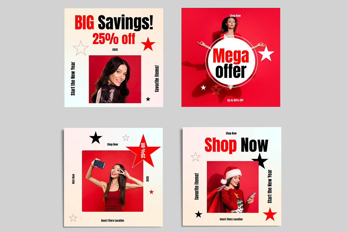 New Year Sale Social Media Post, a Social Media Template by ContestDesign (Photo 5 of 5)