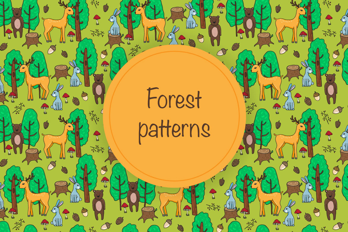 Forest patterns, a Pattern Graphic by merion_merion (Photo 1 of 4)