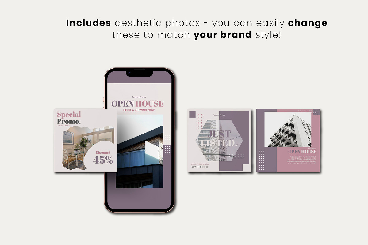 Real Estate Instagram Canva Templates preview 6