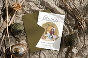 Xmas Card Mockup 5x7 8e ch4, a Merchandise Mockup by PawMockups (Thumbnail 6 of 11)