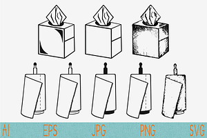 paper towel, wipes svg