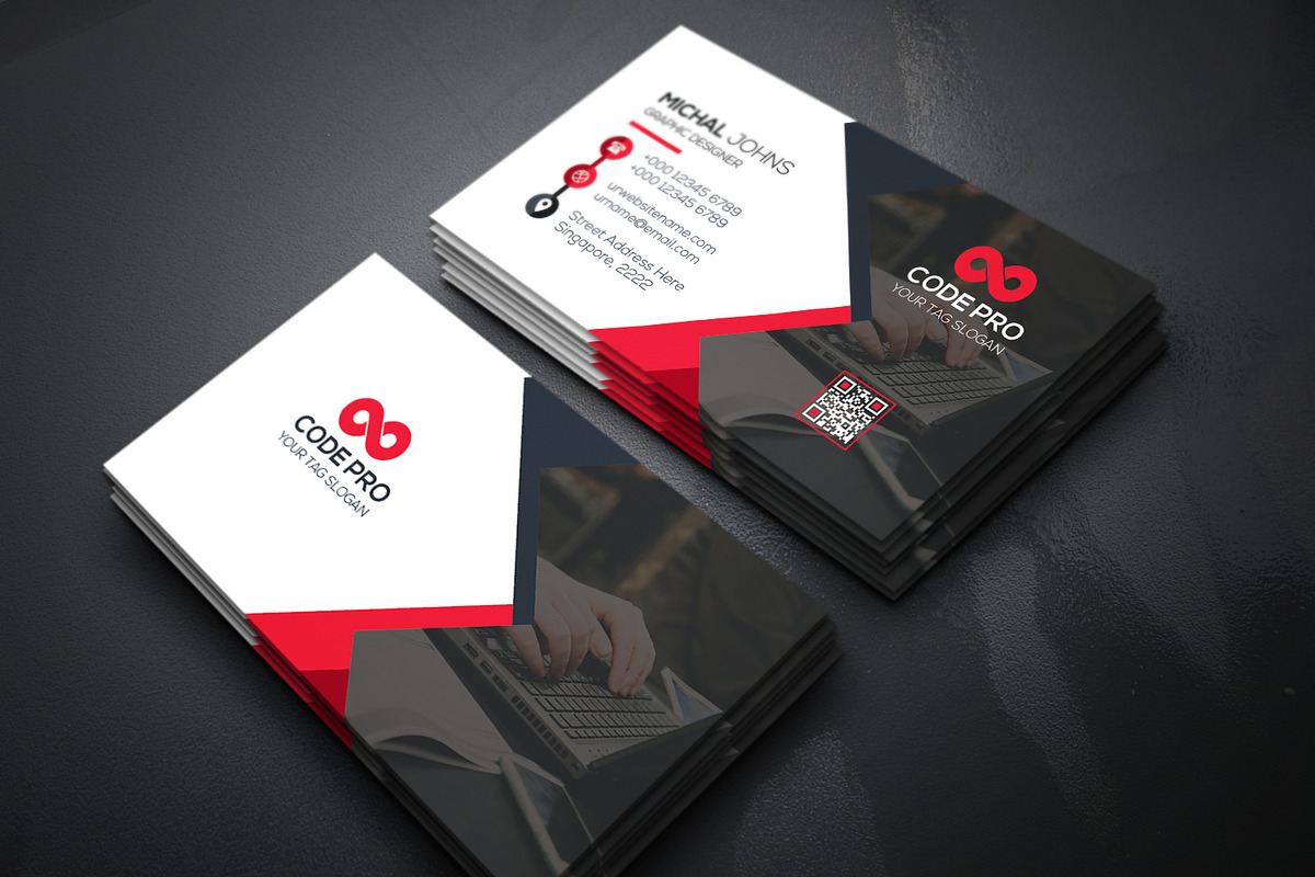 Business Cards 2 in 1, a Business Card Template by Genereux Art (Photo 3 of 9)