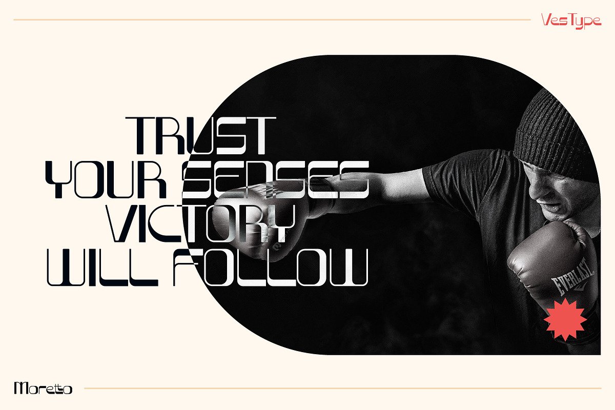Moretto Display Font - VesType, a Sans Serif Font by aditvest (Photo 4 of 8)