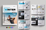 Winter Travel Magazine Template, a Magazine Template by NorthPeak (Thumbnail 1 of 9)