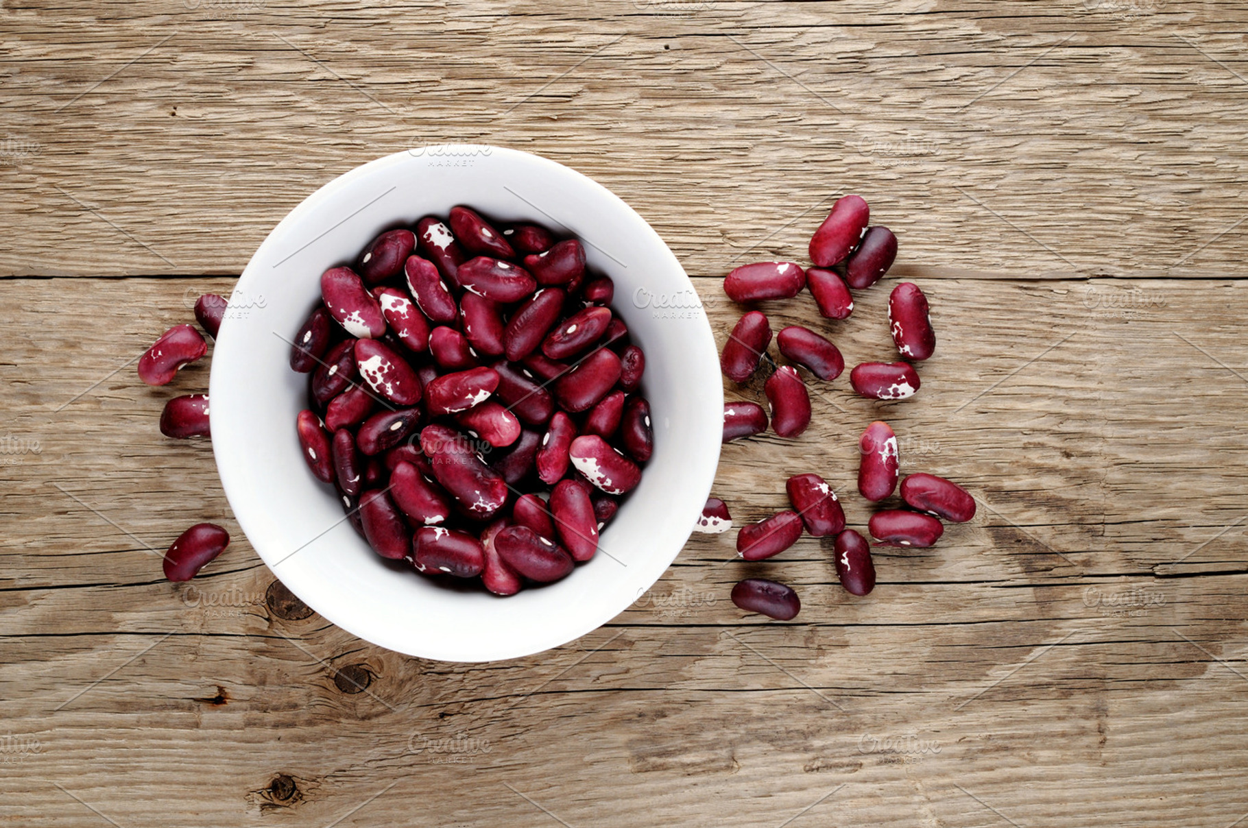 Beans in bowl containing bowl, phaseolus, and beans