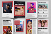 Pop Art Magazine Template Design, a Magazine Template by ContestDesign (Thumbnail 2 of 3)