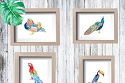 Watercolor animals, leafs, birds, an Animal Illustration by Watercolor arts (Thumbnail 3 of 6)