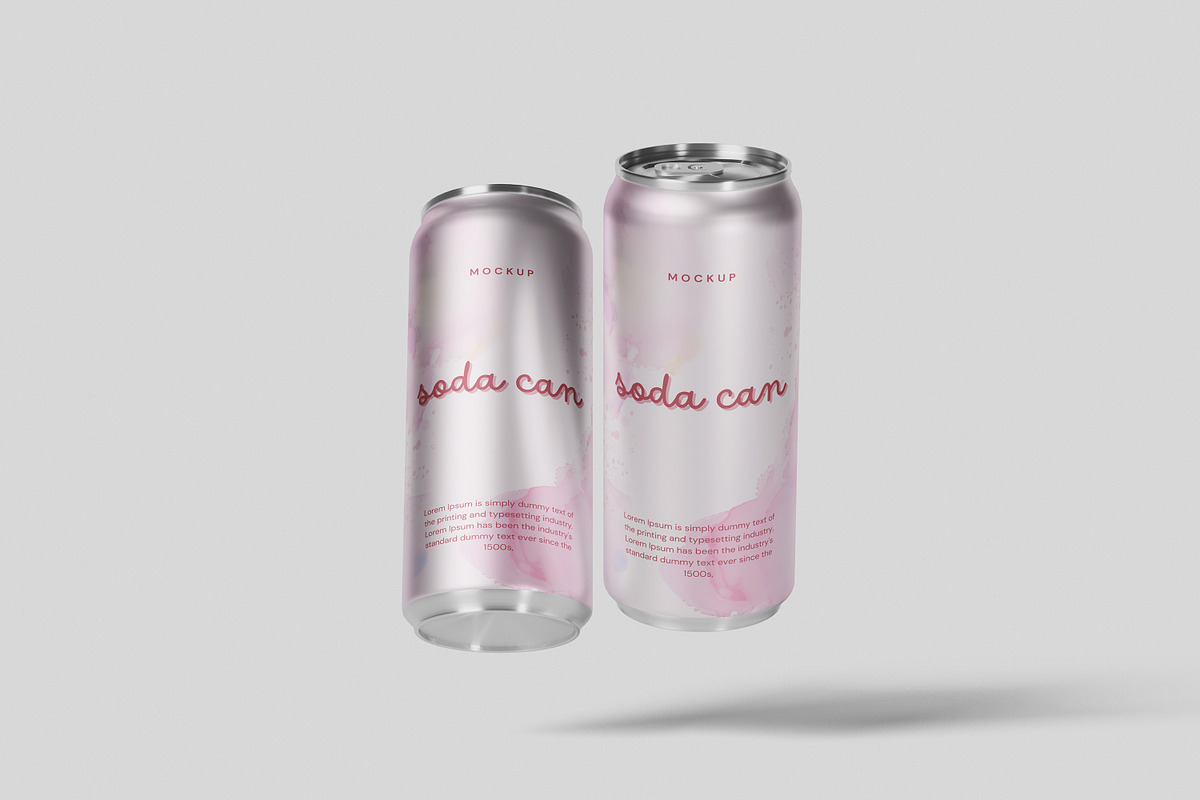 Soda Can Mockup, a Product Mockup by Pexelcorner (Photo 5 of 5)