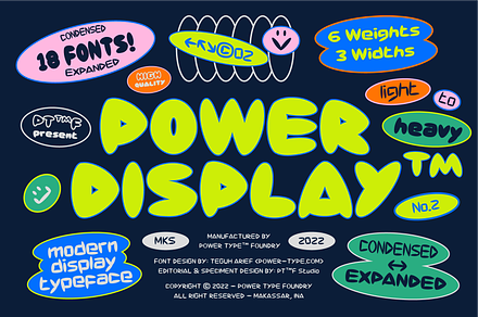 Power Display Font Family
