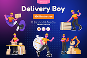 Milenia Delivery Boy, a Characters & Person 3D Model by kerismaker (Thumbnail 1 of 8)