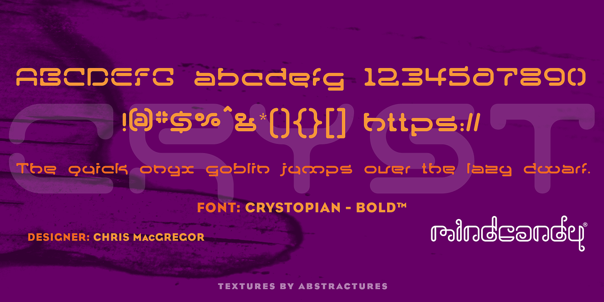 Crystopian™, a Sans Serif Font by MINDCANDY (Photo 2 of 3)