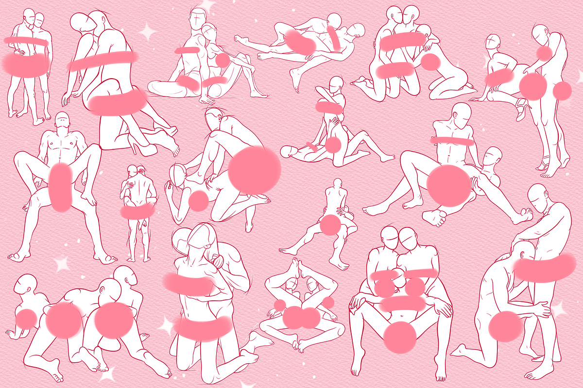 Procreate love couple pose brushes, a Brush Add-On by Revabrush (Photo 4 of 7)