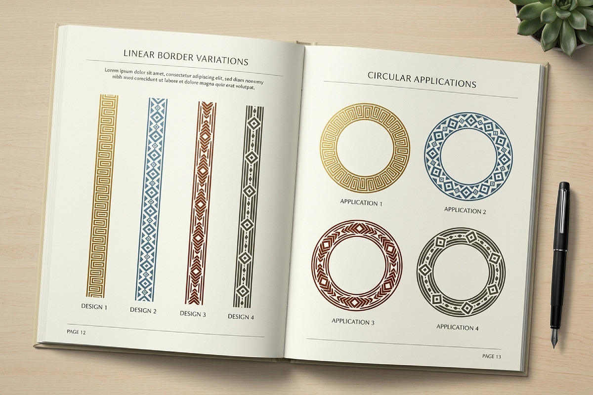 Geometric Pattern Decorative, a Pattern Graphic by Saba Vector (Photo 3 of 3)