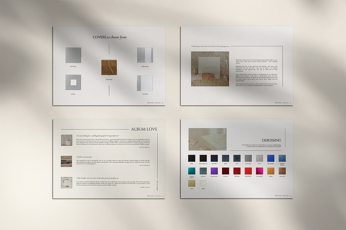 Minimal | Album Guide PDF, a Templates & Theme by Studio Leelou (Photo 7 of 10)
