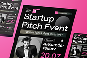 Startup Pitch Event Flyer Set, a Flyer Template by Annora Studio (Thumbnail 3 of 6)