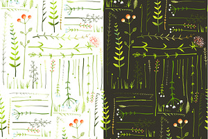 Wild Grass & Herbs Vector Brushes