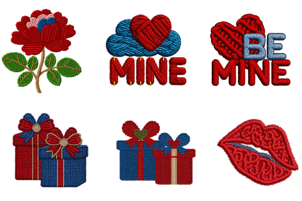 Faux Yarn Valentine Sublimation, an Illustration by CreationArt (Photo 3 of 6)