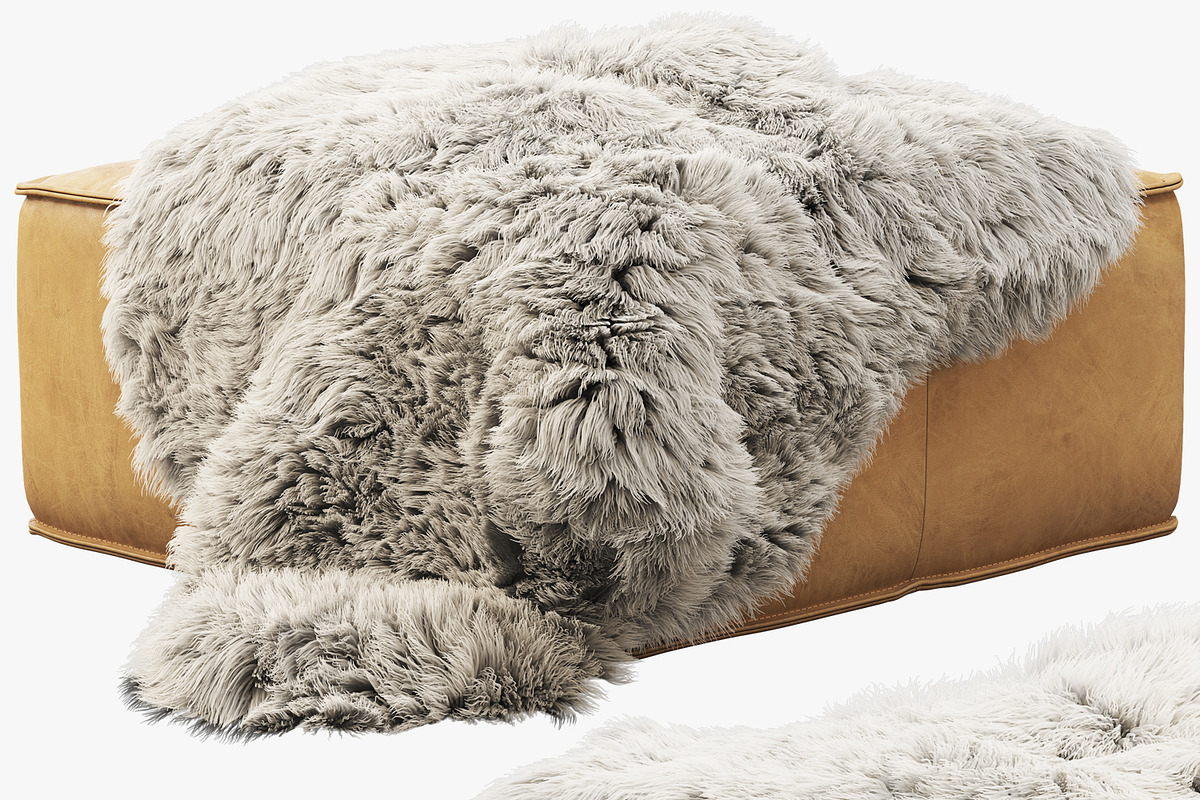 Joybird Lyle Leather Ottoman, a Furniture 3D Model by 3dmitruk (Photo 1 of 30)