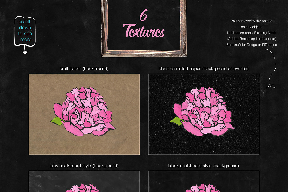 Flowers and jars clipart collection, a Texture Illustration by Satika (Photo 9 of 10)