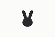 Simple Bunny Head Silhouette Pack, an Illustration by Designs_River (Thumbnail 6 of 7)