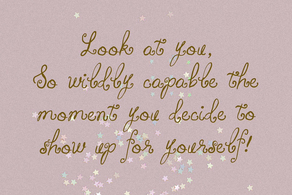 Whimsy Handwritten Vintage Script, a Handwritten Font by Laras Wonderland (Photo 10 of 13)