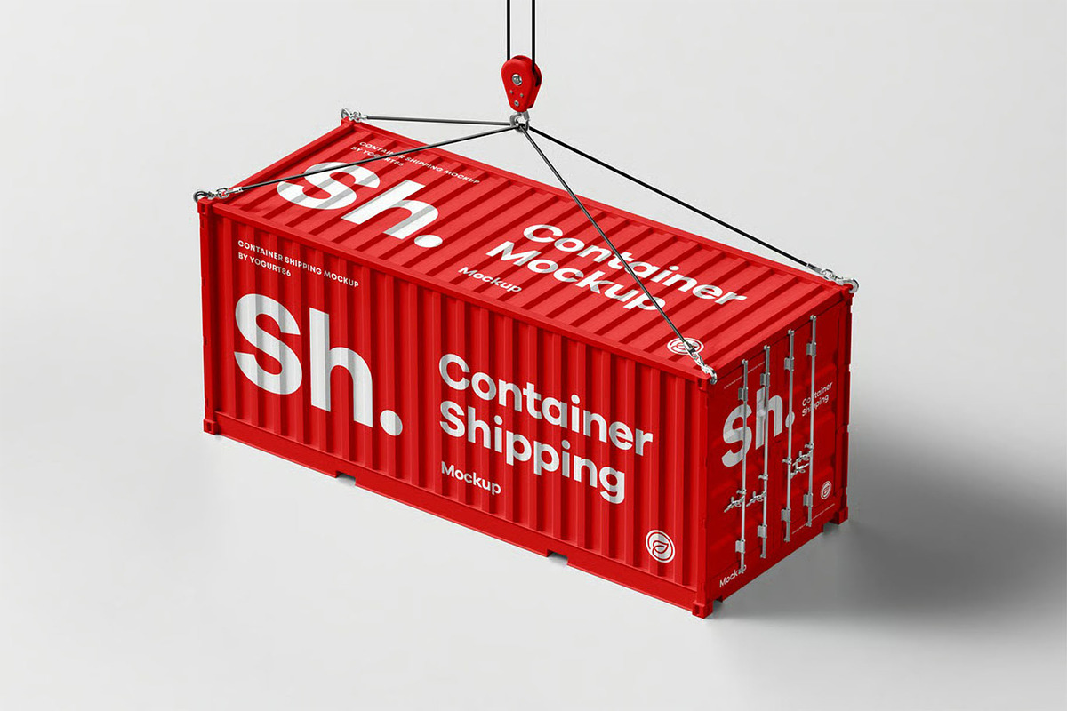 Shipping Container Mock-up, a Cups & Container Mockup by zippypixelstudio (Photo 12 of 12)