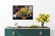 Floral Black Culture Wall Art Set, a Decorative Illustration by PrintablesByFranklyn (Thumbnail 6 of 9)