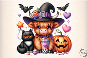Cute Highland Cow PNG, an Icon by Craft Nest (Thumbnail 1 of 7)
