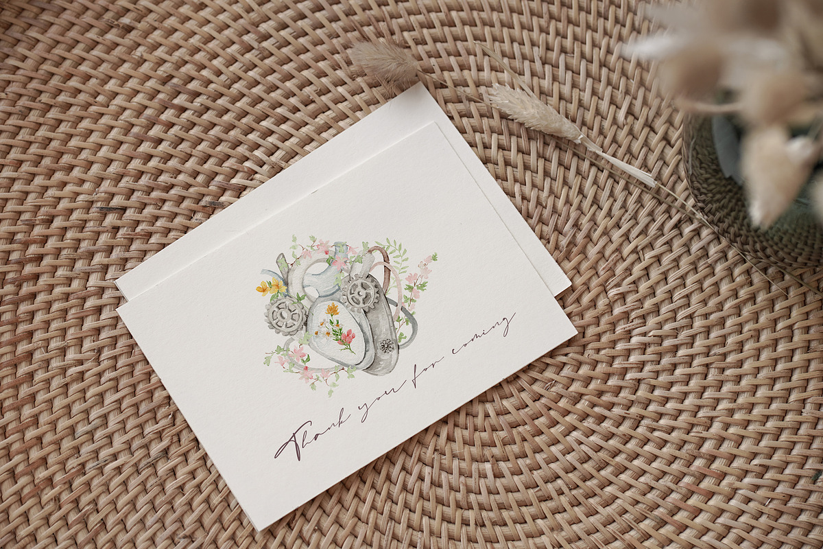 Watercolor MECHANIC GARDEN FLORAL, a Decorative Illustration by Beigetime (Photo 6 of 9)