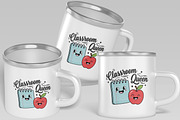 Classroom Queen Teacher T-Shirt SVG, an Object Illustration by Ghagra (Thumbnail 3 of 7)
