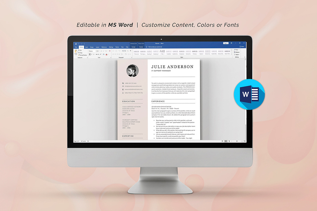 Resume Template, a Resume Template by DesignDevisers (Photo 8 of 10)