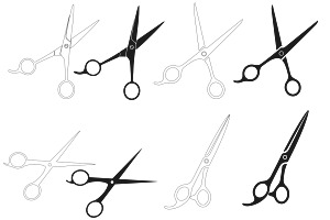 Scissors Set 1 Procreate Brush Stamp