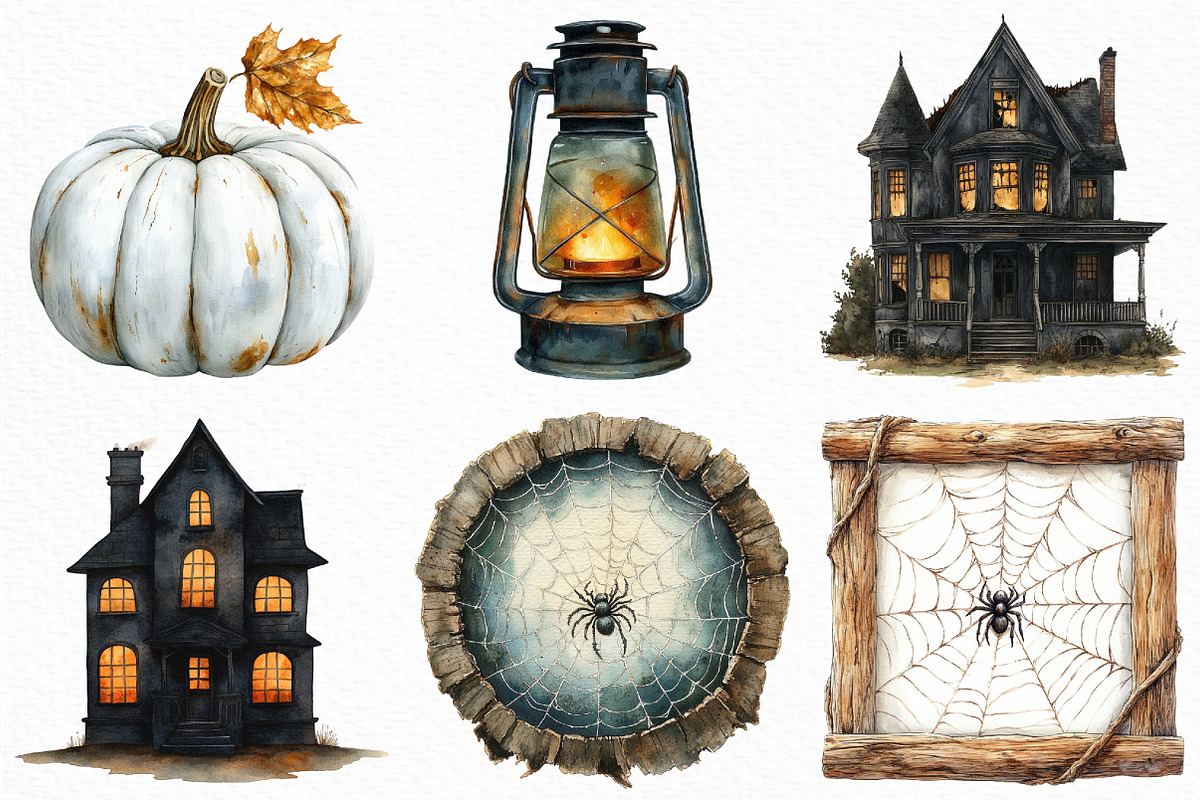 Vintage Aesthetic Halloween PNG, an Illustration by Craft Nest (Photo 4 of 6)