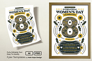 Folk Art International Women's Day, a Flyer Template by Hole Hope Design (Thumbnail 1 of 5)