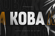 KOBA - Modern Brutalism Logo Font, a Sans Serif Font by Hamz Studio (Thumbnail 1 of 12)