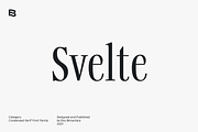 Svelte; Condensed Serif Family, a Serif Font by Eko Bimantara (Thumbnail 1 of 6)