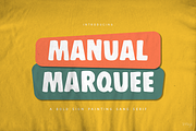 Manual Marquee — A Handpainted Sans, a Sans Serif Font by Mix Fonts (Thumbnail 1 of 5)