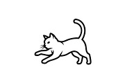 Cool Cat Silhouette Vector Bundle, an Illustration by Designs_River (Thumbnail 30 of 51)