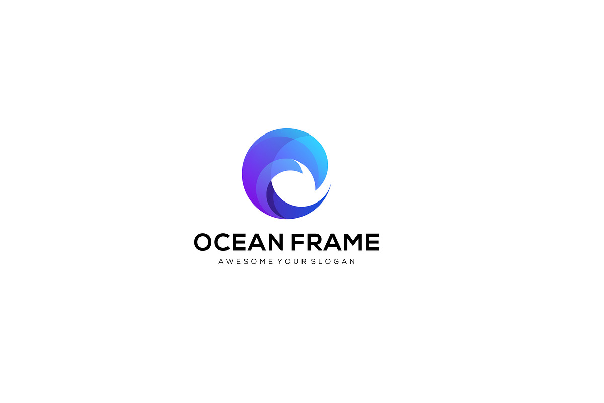 ocean Letter O frame vector logo, a Branding & Logo Template by OmerStudio