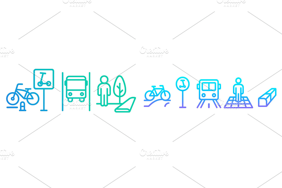 Public transportation and eco, a Transportation Illustration by ZinetroN
