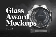 Glass Award Mockups, an Advertising Mockup by rebrandy (Thumbnail 1 of 10)